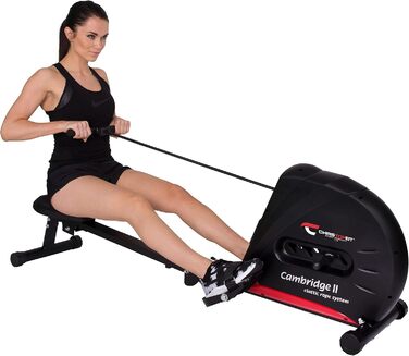 Гребний тренажер Christopeit Sport Cambridge II Black, чорний, домашній, індивідуальний