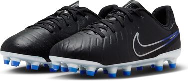 Дитячі футбольні бутси Nike Legend 10 Academy FG/MG - чорний, хромований, синій (35 EU)