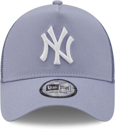 Кепка бейсболка New Era A-Frame Trucker з козирком New York Yankees, фіолетовий