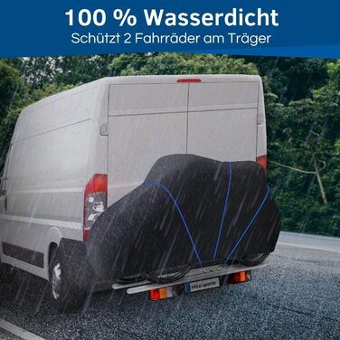 Водонепроникна захисна накидка для велосипедів та електровелосипедів HiLo для велотримачів - 6м мотузка, Ripstop 600D