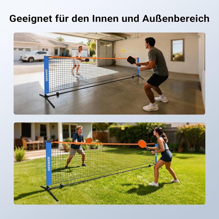 Сітка для піклболу NEEWER 12ft (3.6м) - портативна, для тренувань в приміщенні та на вулиці