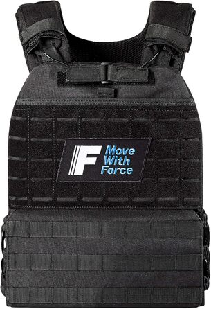 Обважнювач-васт Force Fitness 2 кг, чорна – жилет для тренувань