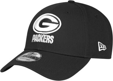 Кепка New Era 9Forty Adjustable NFL Green Bay Packers - Чорно-Біла