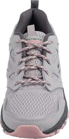 Кросівки Skechers 38 EU сірі зі шкіри та сітчастої тканини, рожева окантовка