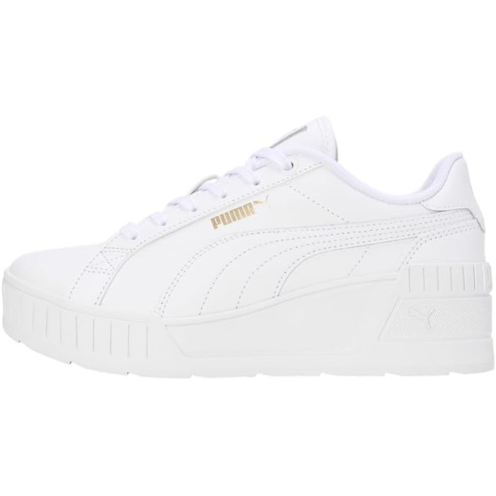 Жіночі футбольні бутси PUMA Karmen Wedge White (40.5 EU, White/White/Gold)