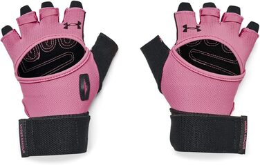 Рукавички для важкої атлетики Under Armour для чоловіків, Half Finger, Pace Pink/Schwarz/Schwarz (L)