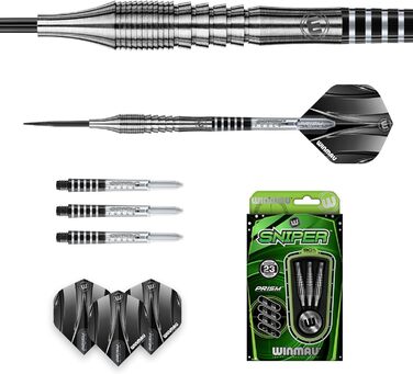 Професійний дартс-набір WINMAU Sniper 23 г з вольфраму з оперенням та шафтами