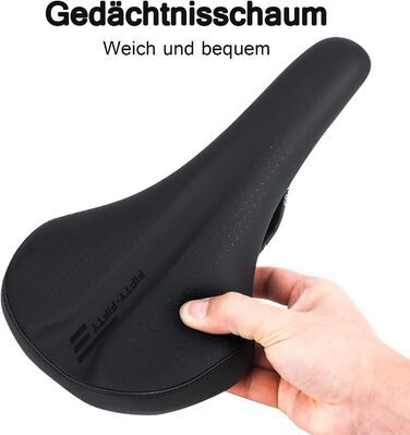 Велосипедне сідло FIFTY-FIFTY MTB: комфортне, з memory foam, водонепроникне для чоловіків та жінок. Сумісне з MTB та шосейними велосипедами