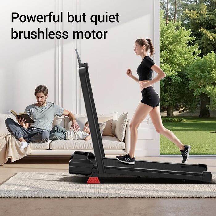 Біговий тренажер для дому складний, 12 км/год, з нахилом 15%, Walking Pad, максимальне навантаження 136 кг