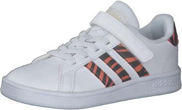 Кросівки Adidas Grand Court C для дітей (Unisex), 29 EU, білий/чорний/червоний
