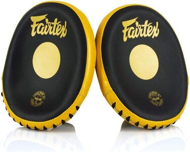 Боксерські рукавички Fairtex FMV15 для муай-тай, 1 пара, чорні/золоті