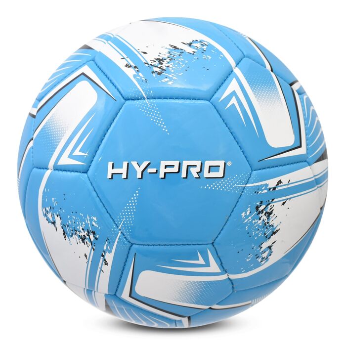 Футбольний м'яч Hy-Pro №5 (Turbine Blue) з покриттям PVC - для тренувань та ігор за будь-якої погоди