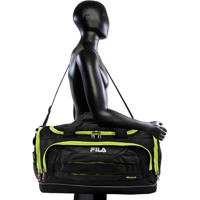 Спортивна сумка FILA Cypress Unisex, маленька сумка для спорту та аксесуарів, Onyx/Limette, універсальний розмір