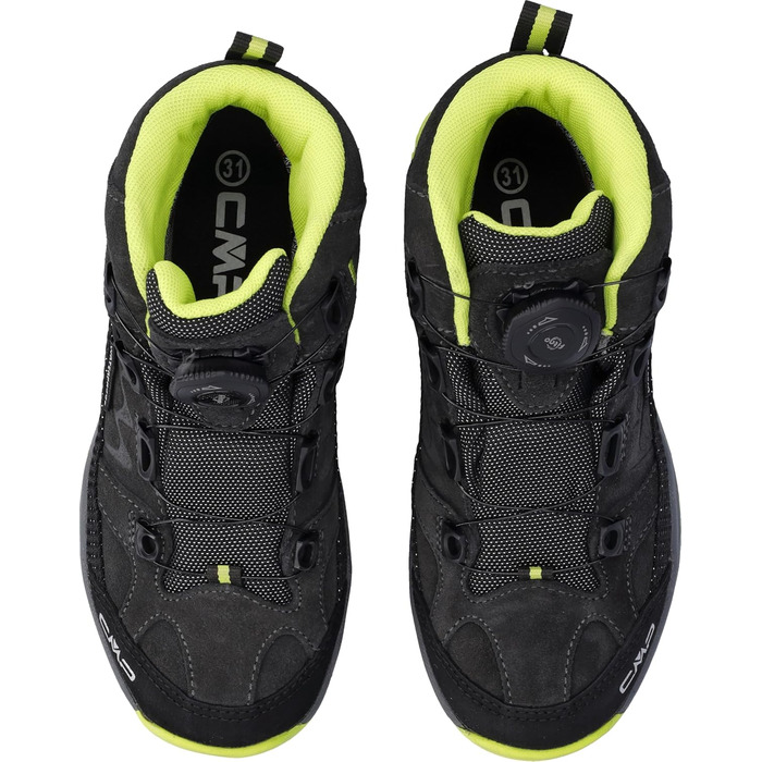 Дитячі трекінгові черевики CMP Kiruna MID FITGO, колір Piombo-Acido Piombo Acido, 33 EU