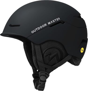 Шолом OutdoorMaster ELK MIPS для гірськолижного спорту та сноубордингу, чорний мат, M