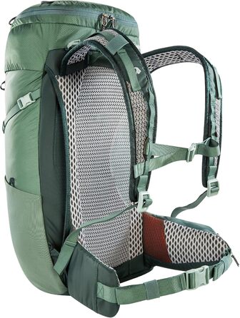 Рюкзак для туризму Tatonka Hike Pack 27 л, з вентиляцією спини та дощовиком, зелений