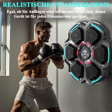 Музичний боксерський тренажер з Bluetooth, для дому, з рукавичками, для дітей та дорослих