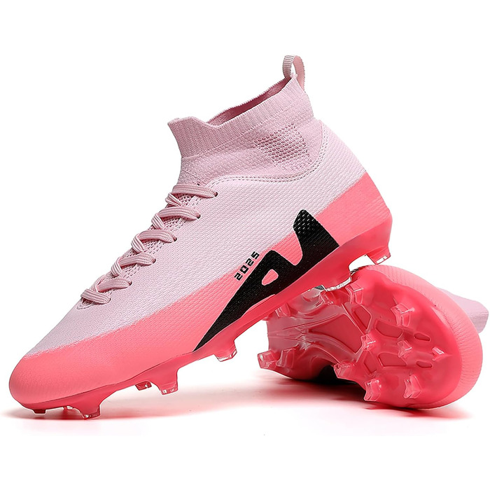 Футбольні черевики для дітей та дорослих: штучний газон, зал, тренування. AG, FG, TF. Розмір 36 EU, рожеві. 2309t Ag