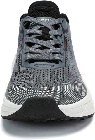 Кріцелі: бігові кросівки для чоловіків з широкою передньою частиною. Ідеальні для трейлраннінгу, бігу по доріжках, трекінгу, спорту та фітнесу. Легкі, зручні, сірі, розмір 41.5 EU