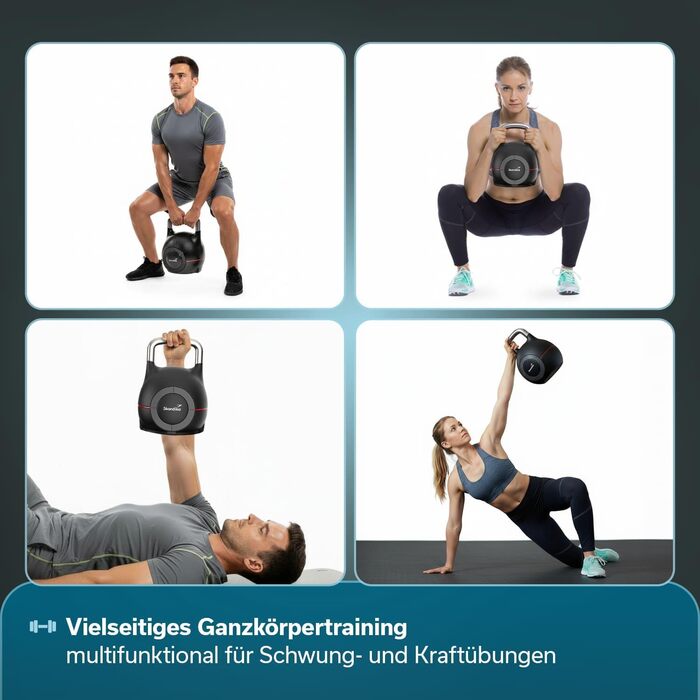 Набір гантелей Skandika Hanteln Paino: регульовані, 1.5-24 кг, штанга, гиря, диски. Для дому та спортзалу.