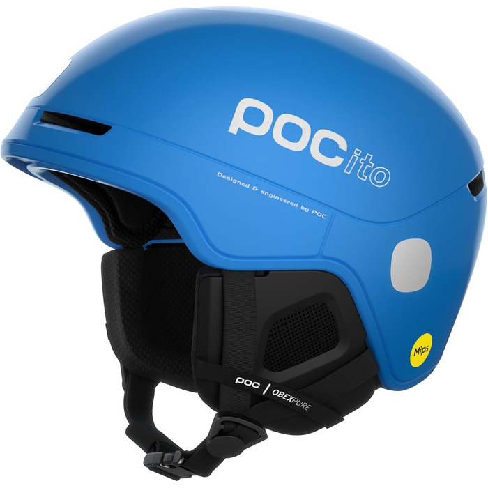 Дитячий лижний та сноуборд шолом POCito Obex MIPS з RECCO, флуоресцентний синій, XXS (48-52 см)