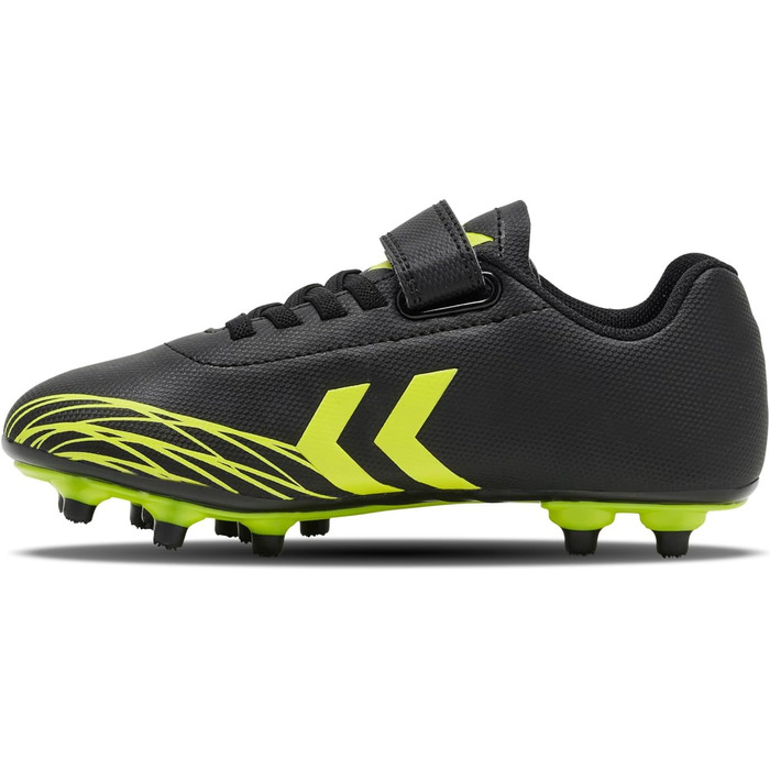 Дитячі футбольні бутси Hummel Top Star 30 EU, чорно-жовті, з клямками для різних типів ґрунту