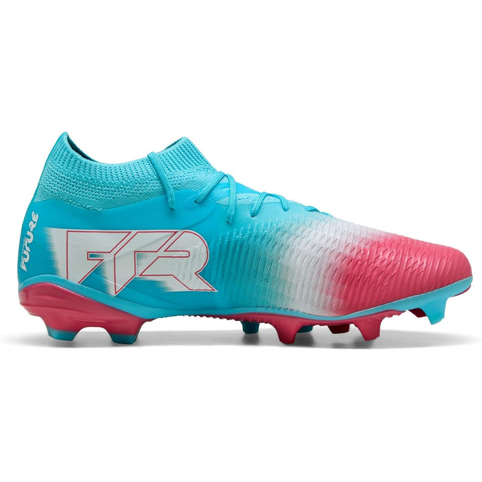 Футбольні бутси PUMA Future 8 Match Fg/Ag для унісекс, біло-чорно-червоні, розмір 40.5 EU