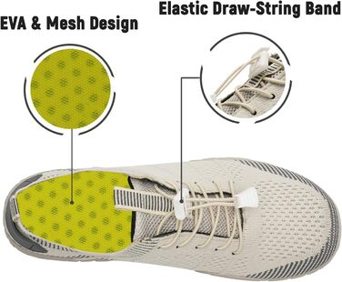 Шкарпетки для плавання IceUnicorn: аквашузи для жінок та чоловіків, швидко сохнуть, літні, розмір 38 EU, бежеві