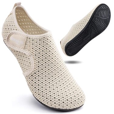 Водні черевики для плавання та відпочинку на пляжі - унісекс, бежеві, 41 EU