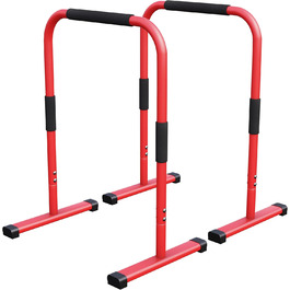 Паралети для віджимань GORILLA SPORTS, сталеві, 2 шт, 68x45x94 см, до 200 кг, нековзкі, для каллістеніки, фітнесу, вибір кольору