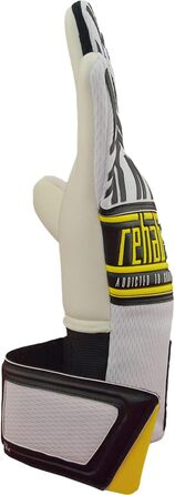 Воротарські рукавички Rehab Master NC з Pro Grip для футболу, для дорослих і дітей, розміри 5-11, білі, чорні, жовті