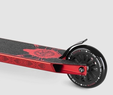 Трюковий самокат Movino Glide, червоний, колеса 100 мм, 3.30 кг, ABEC-9