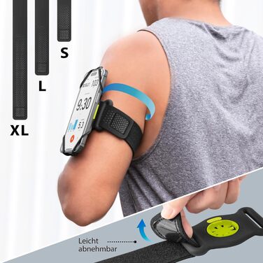 Кріплення для телефону на руку BONE Run Tie Connect Kit 2 Magnetic - спортивний браслет для iPhone 15/14/13, Samsung та інші (4.7-7.2
