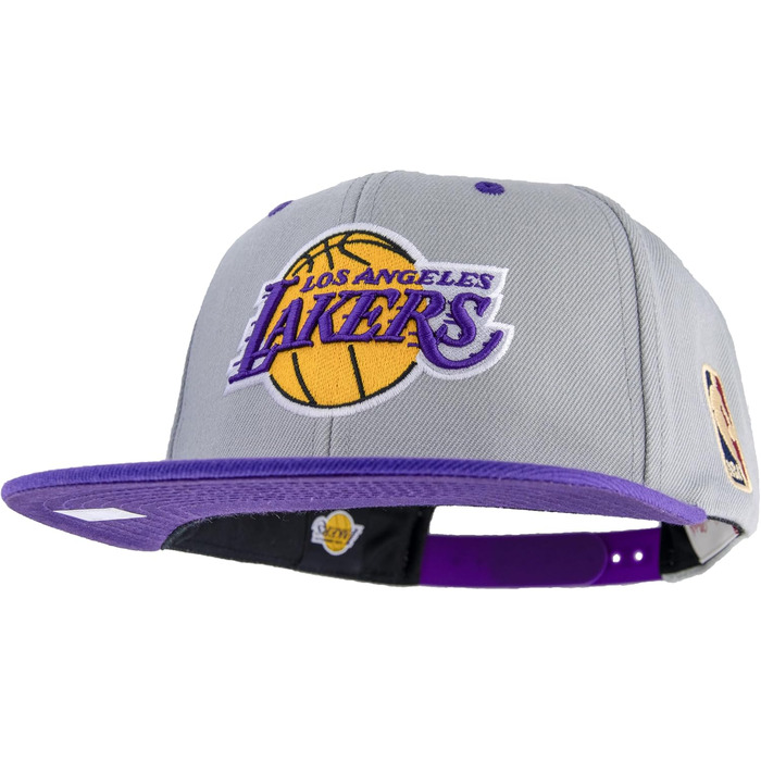 Кепка Mitchell & Ness NBA Lakers Snapback, сіра/фіолетова, універсальний розмір