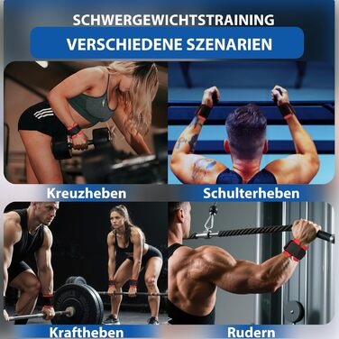 Допоміжні петлі для тяги, петлі для важкої атлетики, петлі для пауерліфтингу, для чоловіків та жінок, фітнес-аксесуар для силових тренувань, тяга, пауерліфтинг, кросфіт, червоний