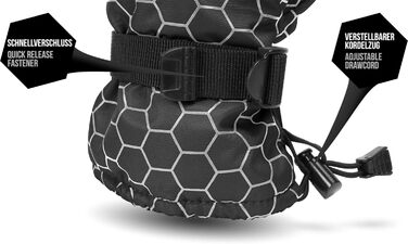 Зимові рукавички normani Apex з утеплювачем ComforMax Classic до -35°C, краги, чорні/сірі, XXL