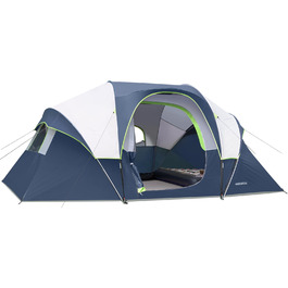 Намет кемпінговий HIKERGARDEN для 6-10 осіб, сімейний, темно-синій 420x330x180 см, легкий у встановленні