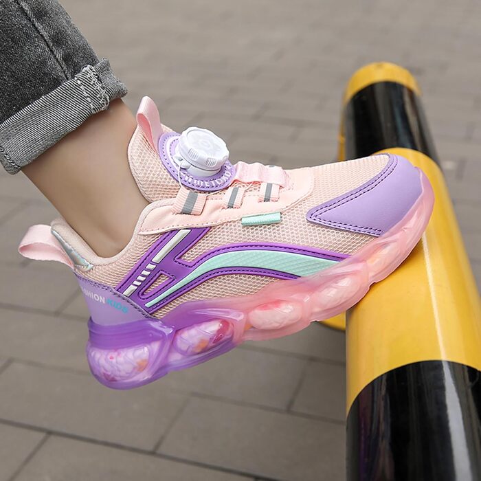 Дитячі кросівки ITSOGOO для бігу та активного відпочинку. Легкі, дихаючі, для дівчаток та хлопчиків, розмір 28-37 EU (36 EU, Рожевий)