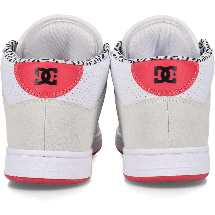 Кросівки DC Shoes Manteca Mid для жінок, чорно-білі (40 EU, білий, рожевий, чорний)