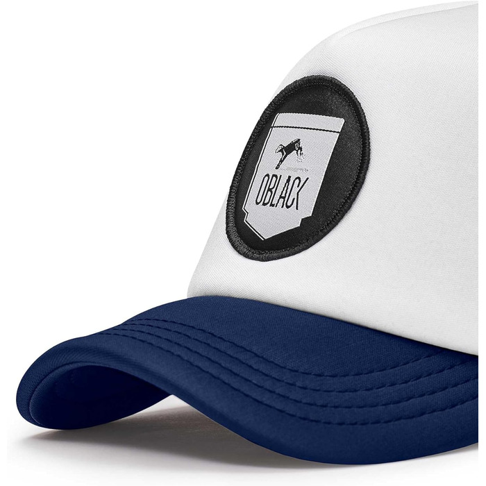 Чоловіча бейсболка-тракер Oblack Classic Total Black, темно-синя (Blue Navy), універсальний розмір