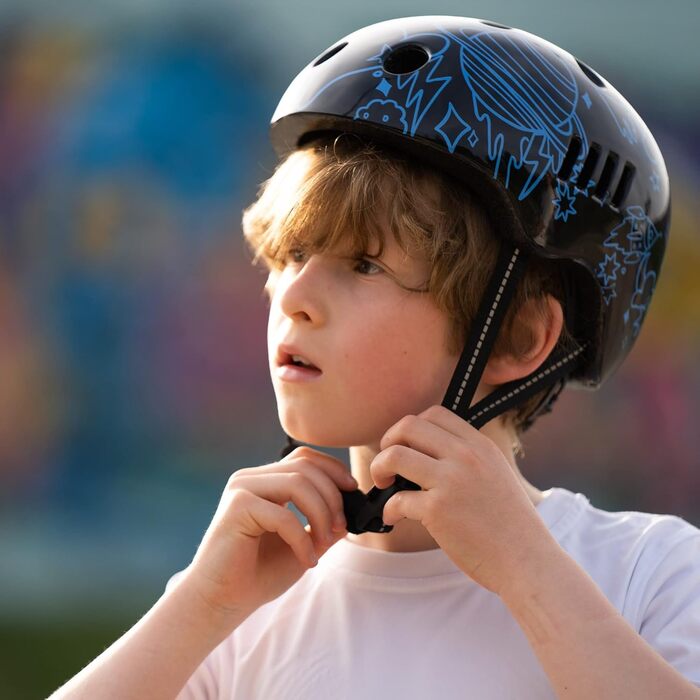 Дитячий велосипедний шолом SKATEWIZ, легкий, для дітей та підлітків, 8 дизайнів, німецький виробник