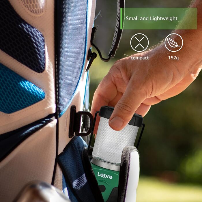 LED кемпінговий ліхтар Lepro, 350 люмен, 4 режими, 2 шт.