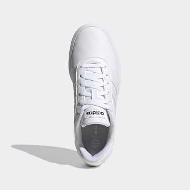 Жіночі шкіряні кросівки adidas Court Plateau коричневі, розмір 36 2/3 EU, Cloud White/Core Black