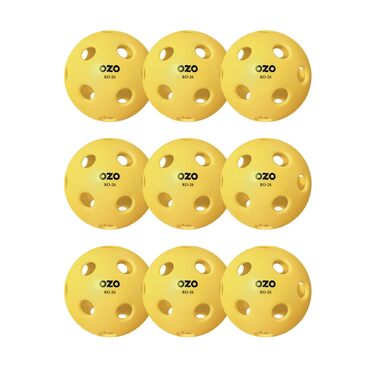 Набір для піклболу OZO з м'ячами для залу Injection, жовті, Indoor 9