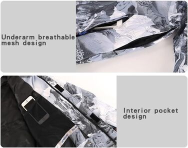 Чоловічий зимовий комбінезон для сноубордингу та катання на лижах. Водонепроникний, вітронепроникний, ізольований. Розмір M, колір блакитний