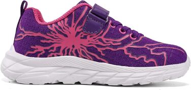 Дитячі спортивні кросівки для хлопчиків та дівчаток. Мереживні, дихаючі, для тенісу, бігу, фітнесу. Легкі кросівки на шнурівці. Кольори: чорний, зелений, фіолетовий, рожевий. Розмір 36 EU