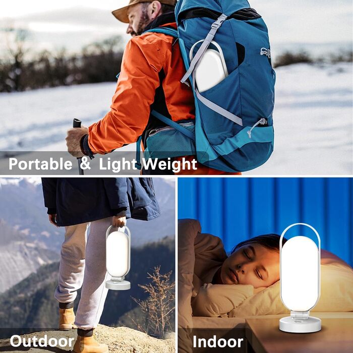 LED кемпінговий ліхтар Hapfish на акумуляторі, 5000mAh, сонячний, вологостійкий, для намету, чорний, білий