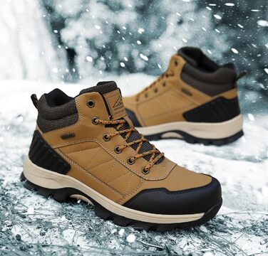 Черевики зимові чоловічі Arrigo Bello: зимові чоботи, трекінгові черевики, водонепроникні, теплі, з антиковзкою підошвою, розмір 41-46, колір: коричневий