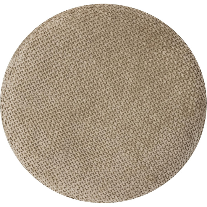 Крісло для медитації Cushy™ - кругле, 10/15 см, з льонованої тканини, з наповнювачем з пшениці. Килимок для медитації та релаксації. Зроблено в Німеччині (15 см, Smoky Biscuit)