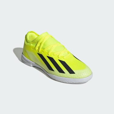 Дитячі футбольні бутси adidas X Crazyfast.3 Indoor для залу, 36 2/3 EU, чорно-жовто-білі